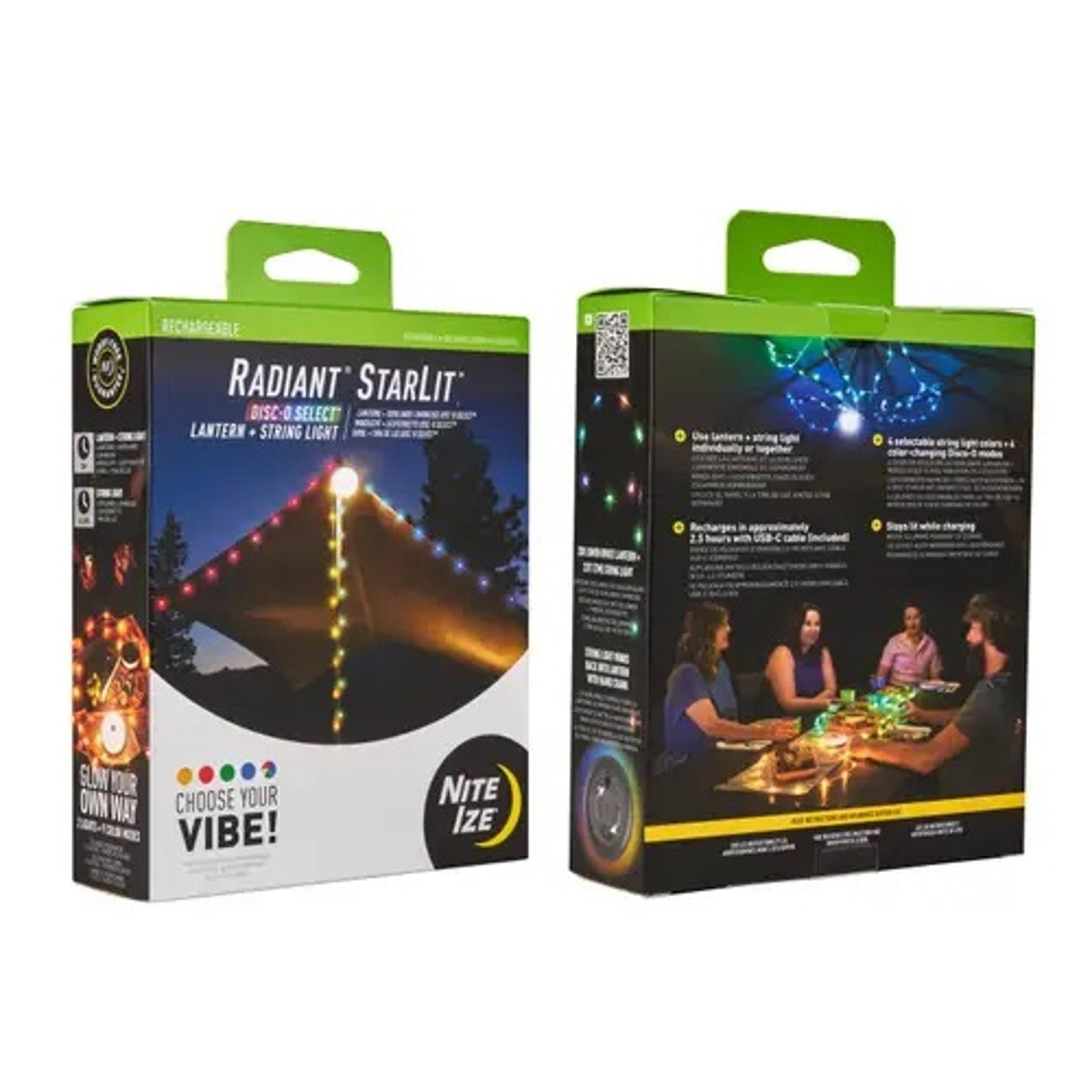 RADIANT STARLIT RECHARGEABLE LANTERN AND STRING LIGHT