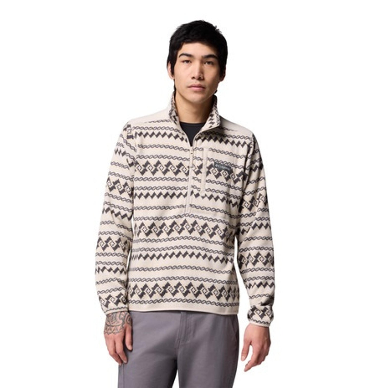 SWEATER WEATHER PRINTED HALF ZIP II