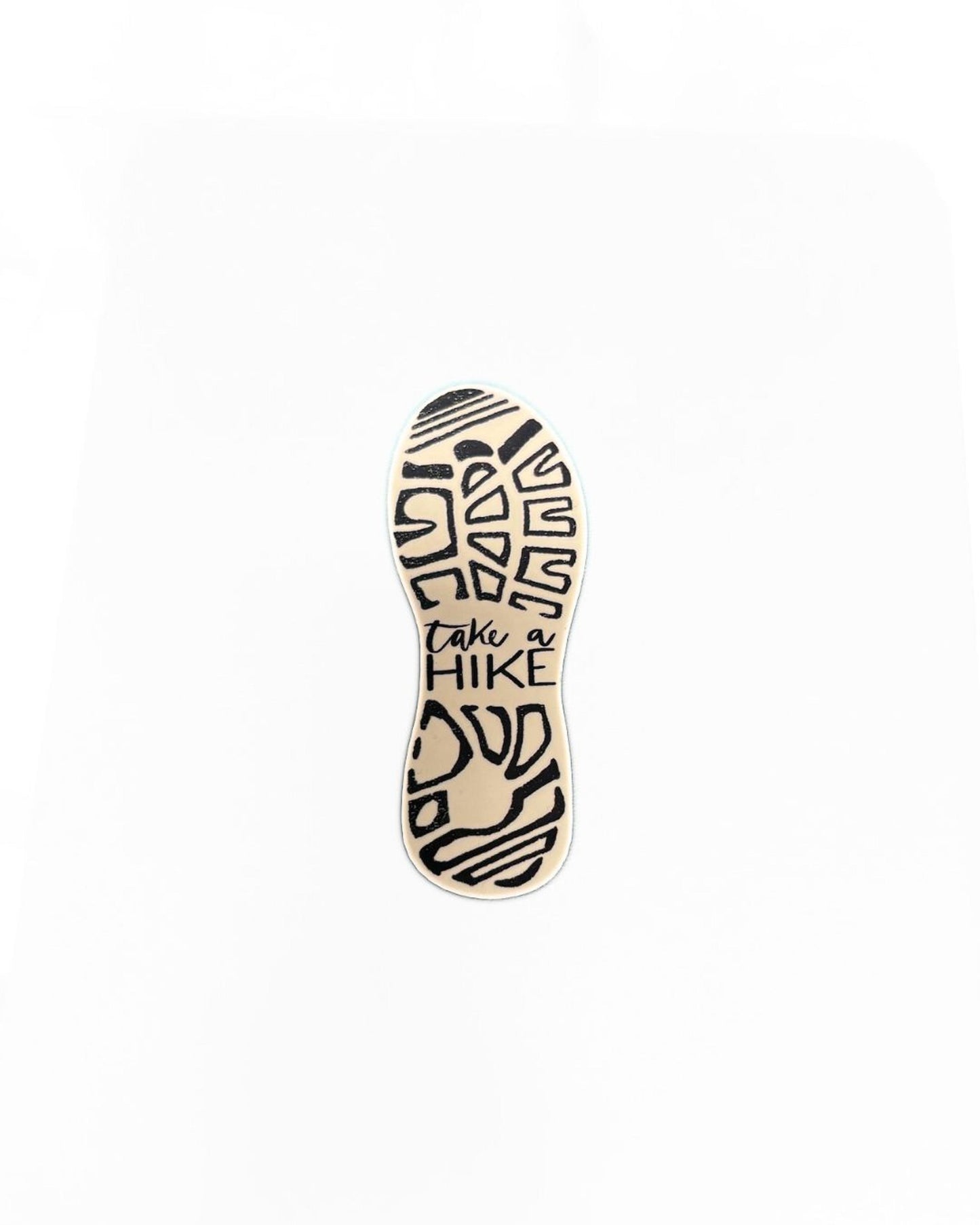 TAKE A HIKE BOOT PRINT STICKER