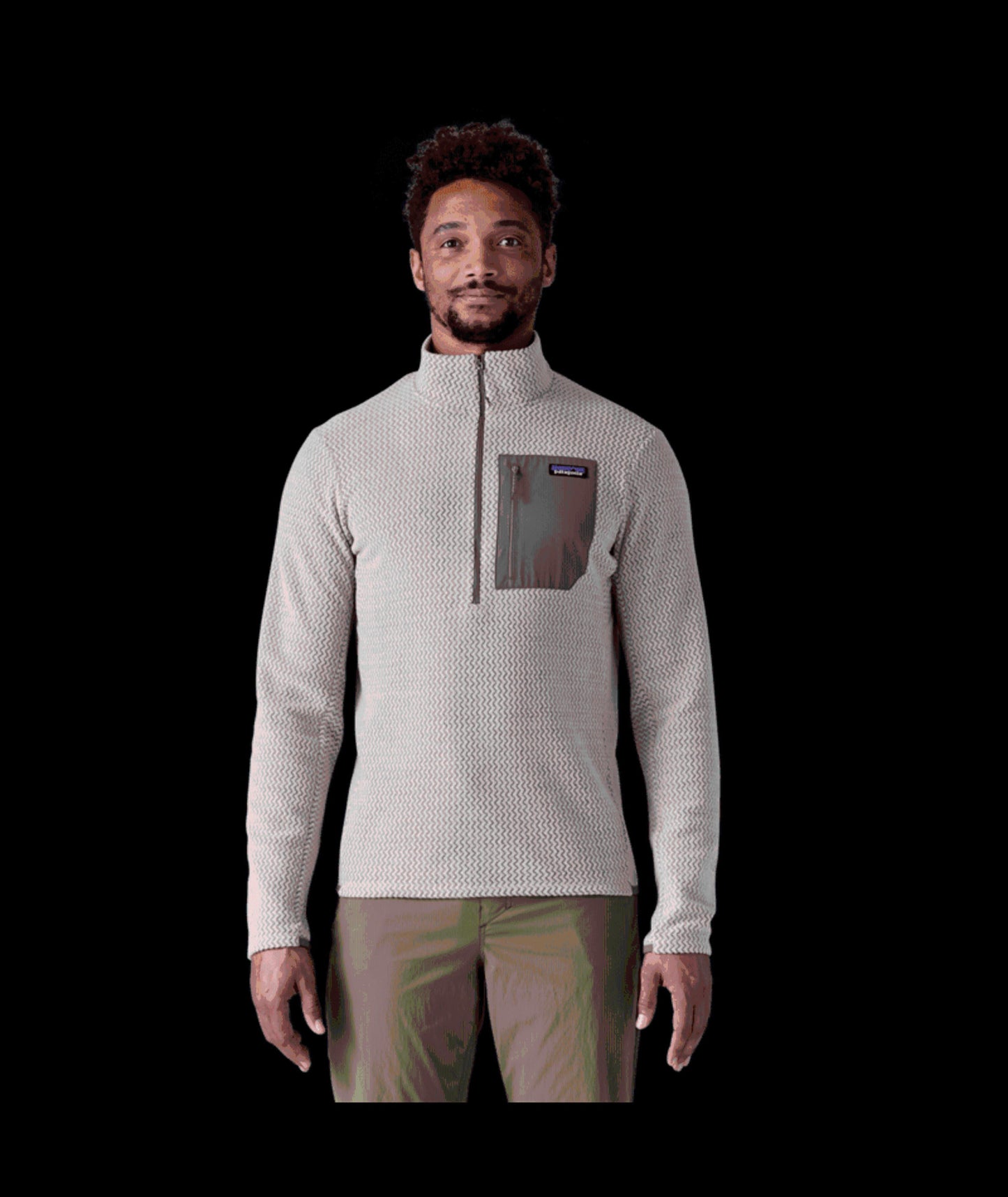 MENS R1 AIR ZIP NECK