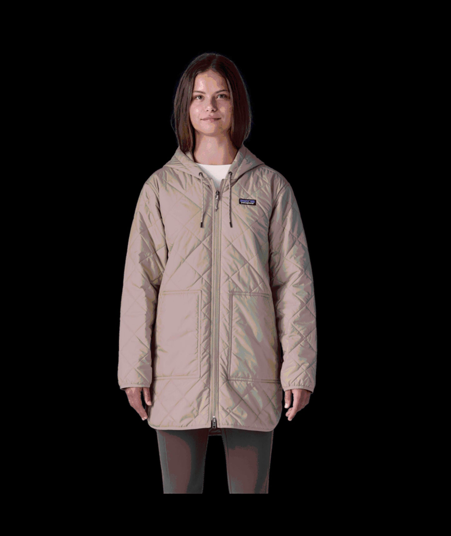 WOMENS DIAMOND QUILTED PARKA
