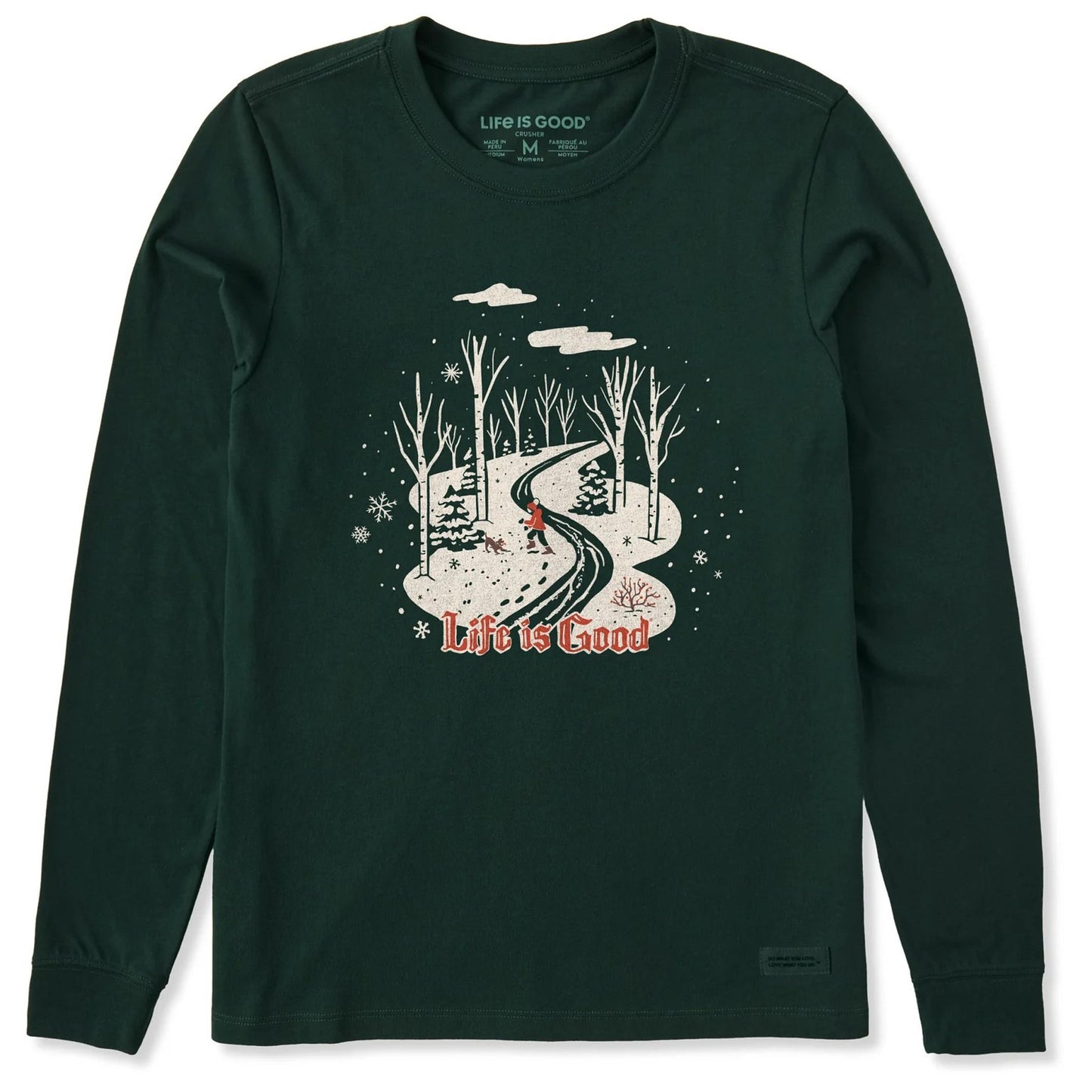 WOMENS NOSTALGIC WINTER DAY LONG SLEEVE SHIRT