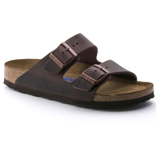 ARIZONA SOFT FOOT BED OILED LEATHER SANDAL