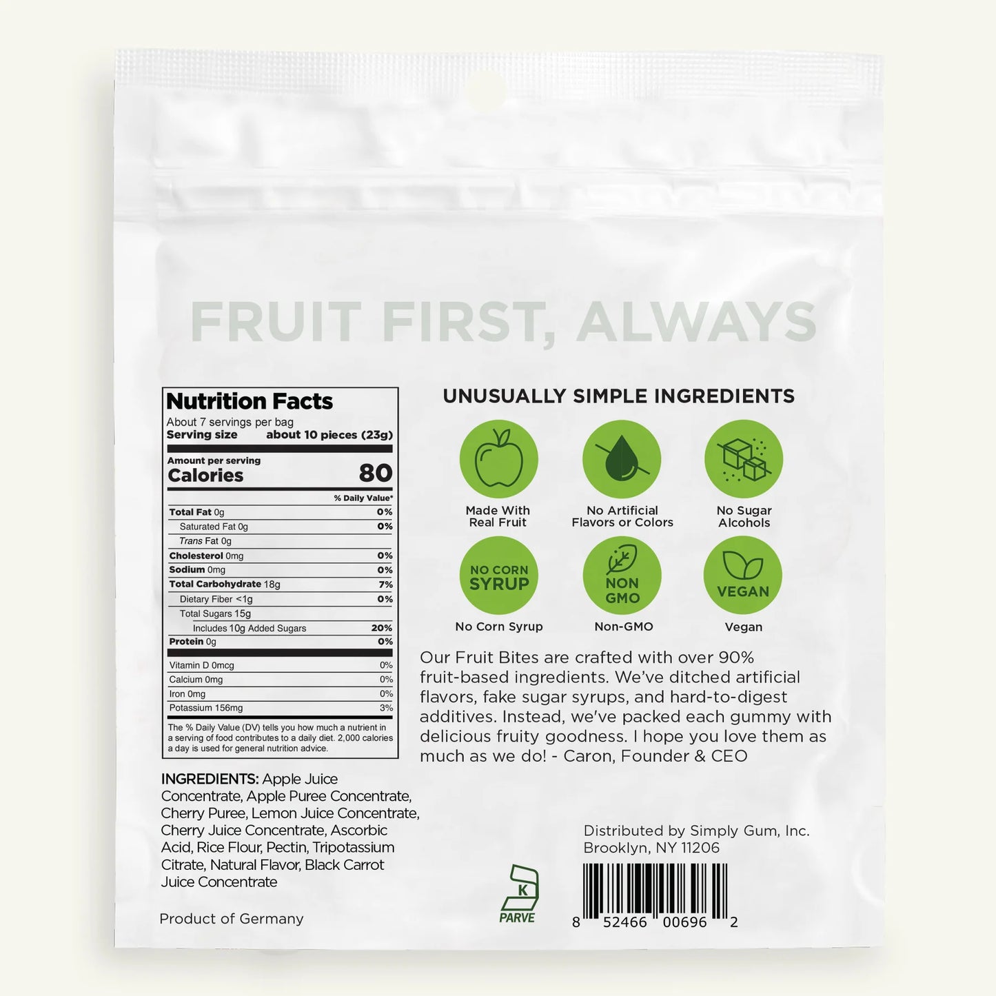 FRUIT BITES - SOUR CHERRY & APPLE