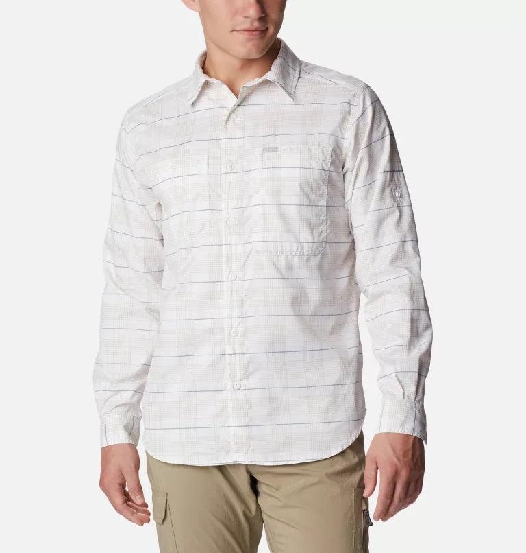 MENS SILVER RIDGE UTILITY LITE PLAID LONG SLEEVE SHIRT