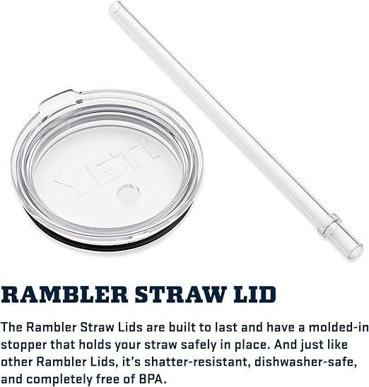 RAMBLER TUMBLER REPLACEMENT STRAW LID - MEDIUM
