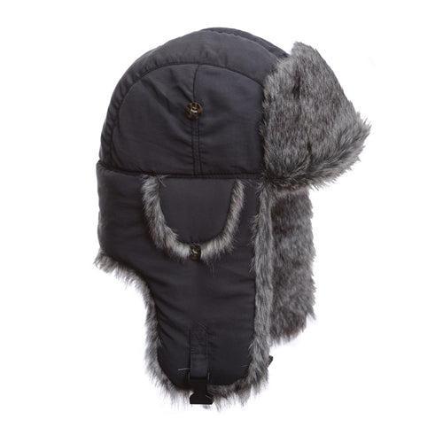 SUPPLEX BOMBER GREY RABBIT FUR