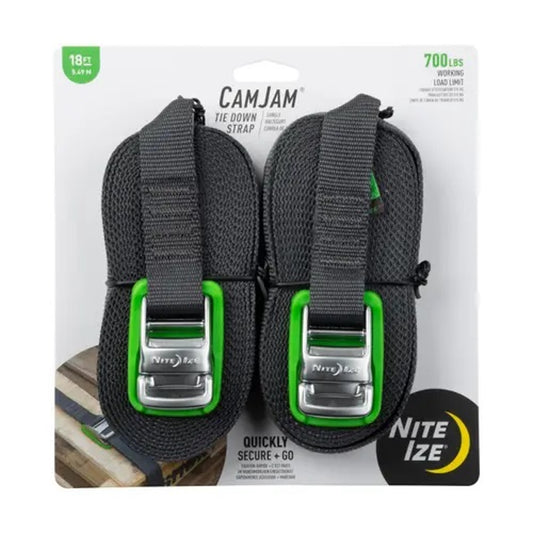 CAMJAM TIE DOWN STRAP-18FT 2 PACK