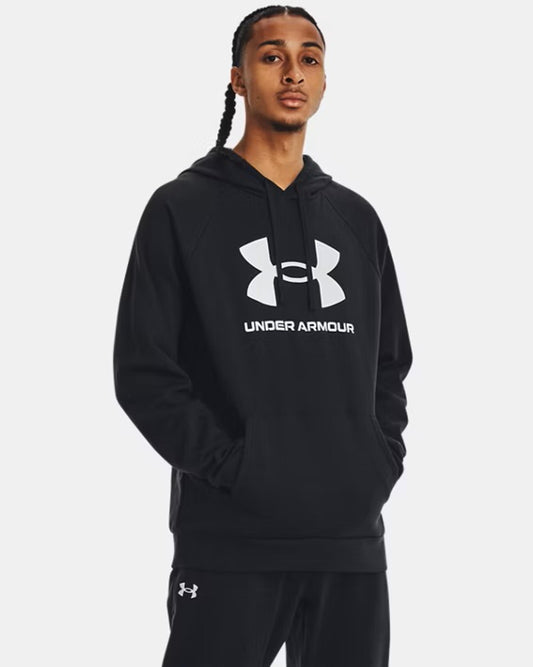 MENS UA RIVAL FLEECE BIG LOGO HOODIE