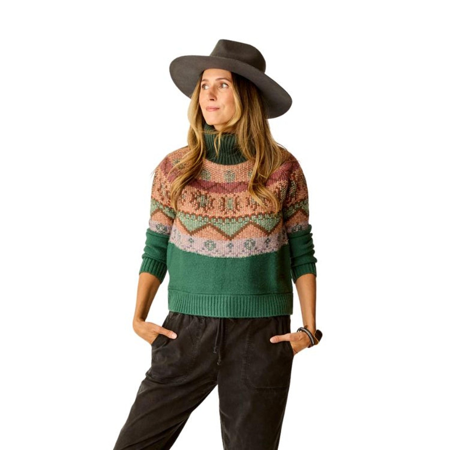 NEVE FAIRISLE TURTLENECK