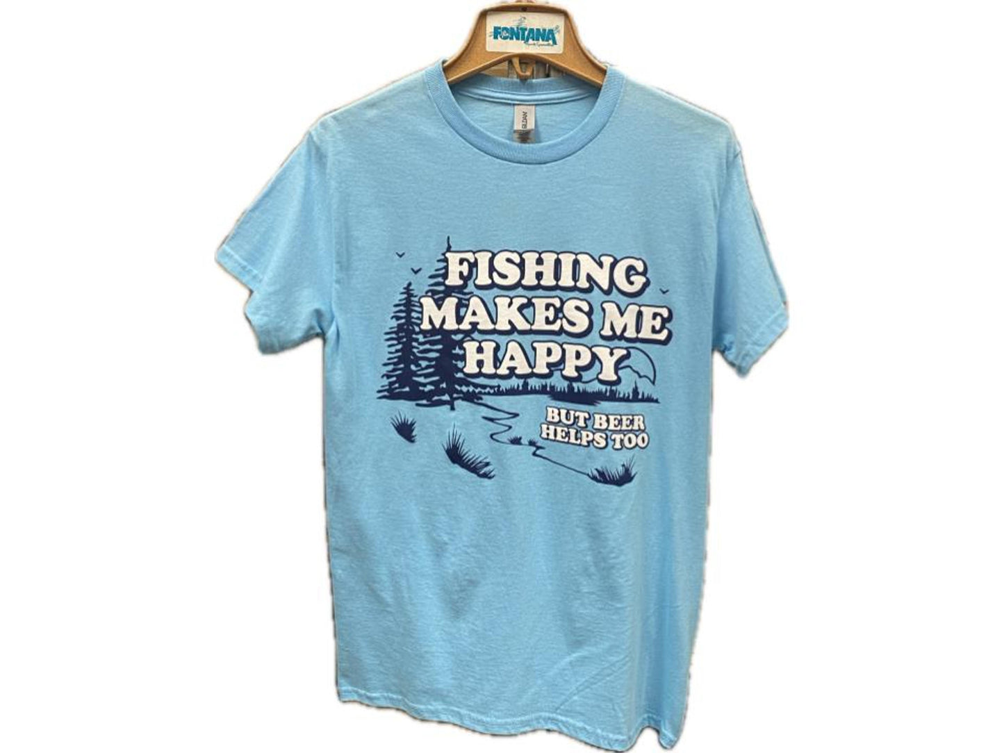 FISHING MAKES ME HAPPY S/S TEE