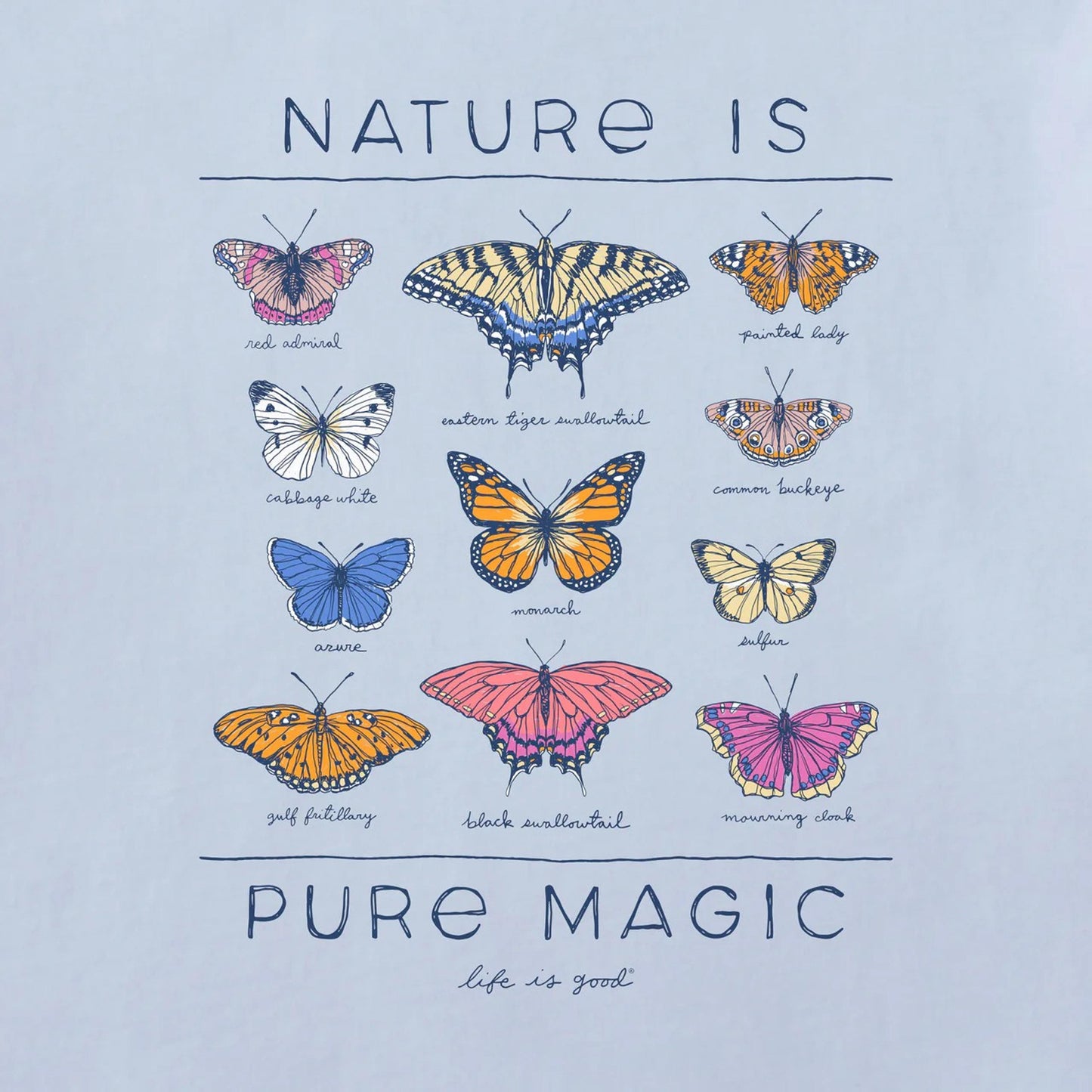 WS RELAXED PURE MAGIC BUTTERFLIES SHIRT