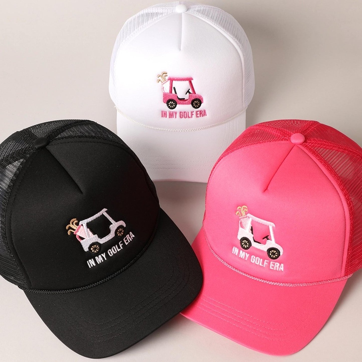 GOLF CART & IN MY GOLF ERA EMBROIDERY CAP