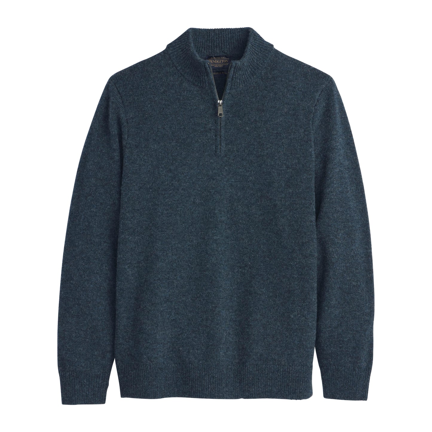 WOOL 1/4 ZIP SWEATER