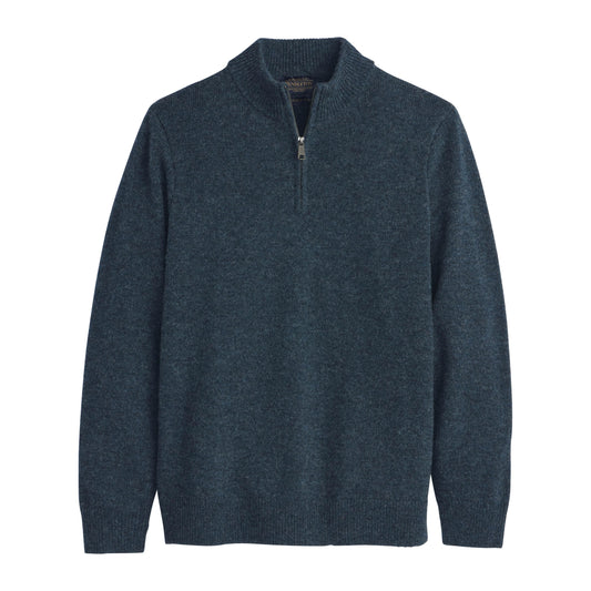 WOOL 1/4 ZIP SWEATER