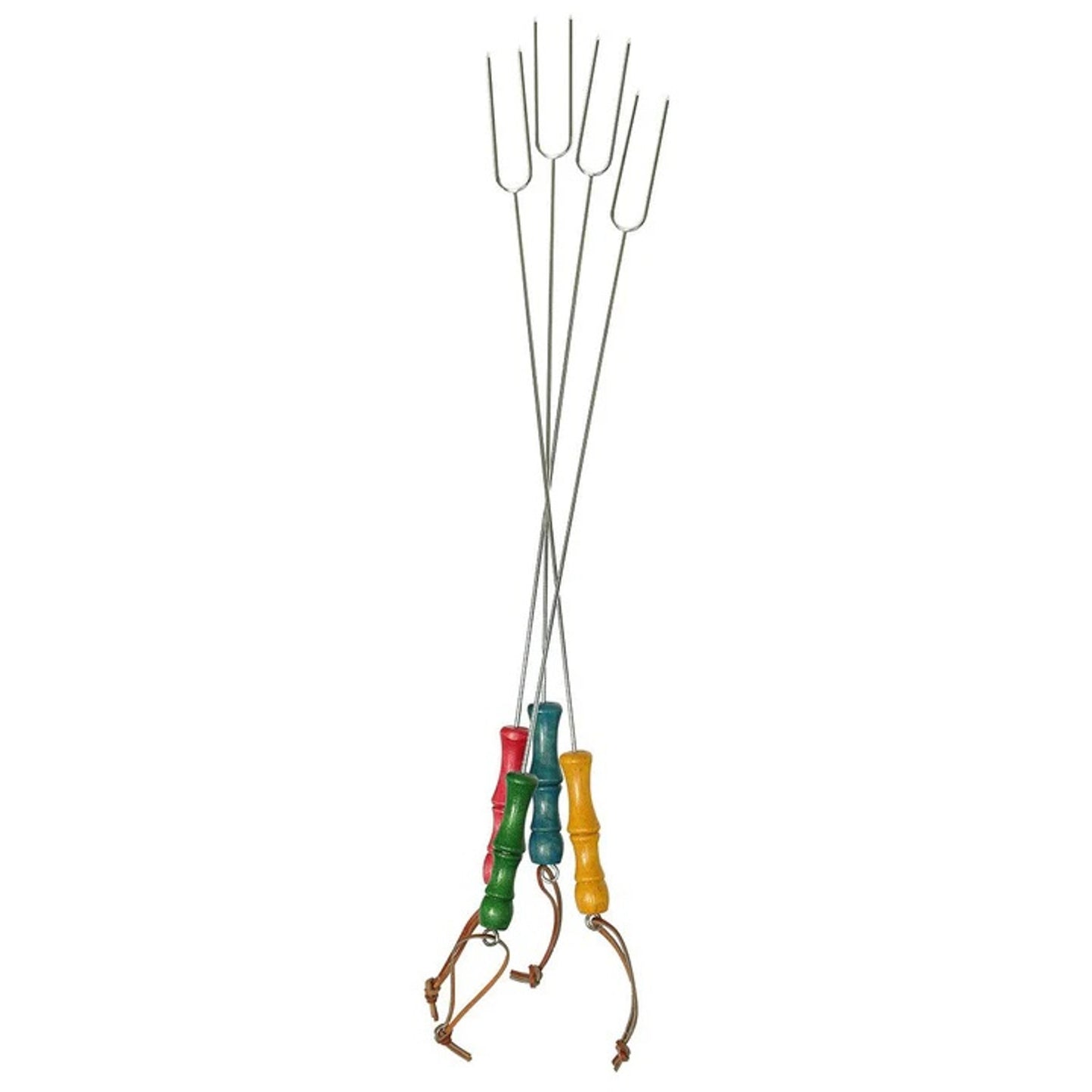 MULTICOLORED PICNIC FORKS - PACK OF 4