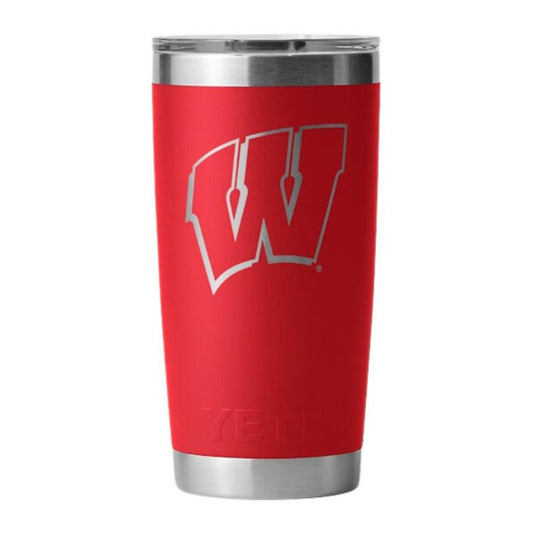 RAMBLER 20 OZ TUMBLER MS RRD:NCAA WISCONSIN  - MOTION W