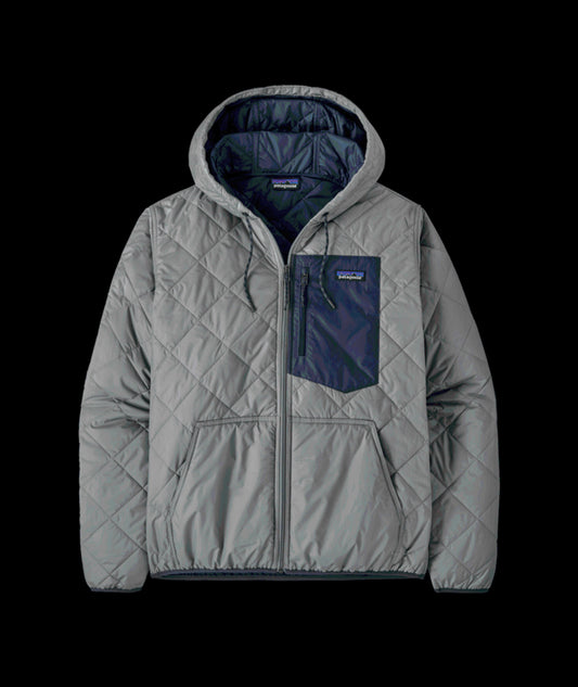 MENS DIAMOND QUILTED BOMBER HOODY