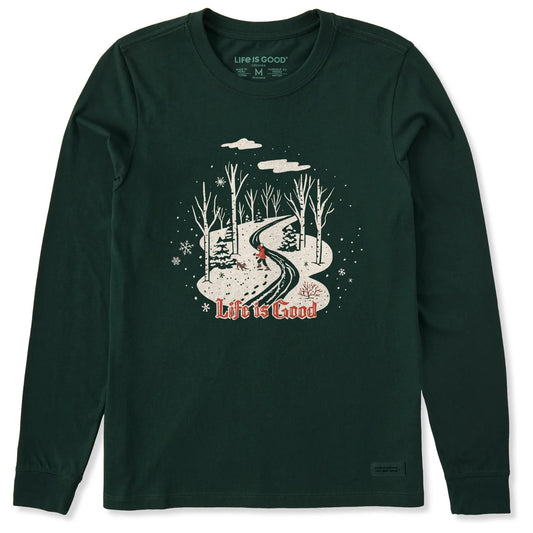 WOMENS NOSTALGIC WINTER DAY LONG SLEEVE SHIRT