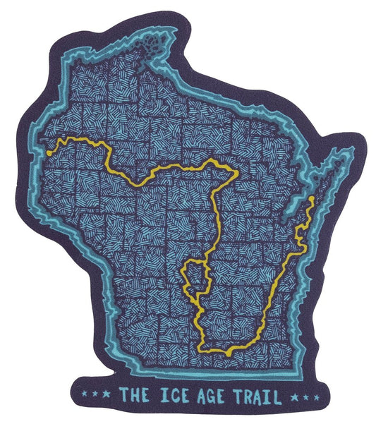 ICE AGE TRAIL TRAIL MAP STICKER