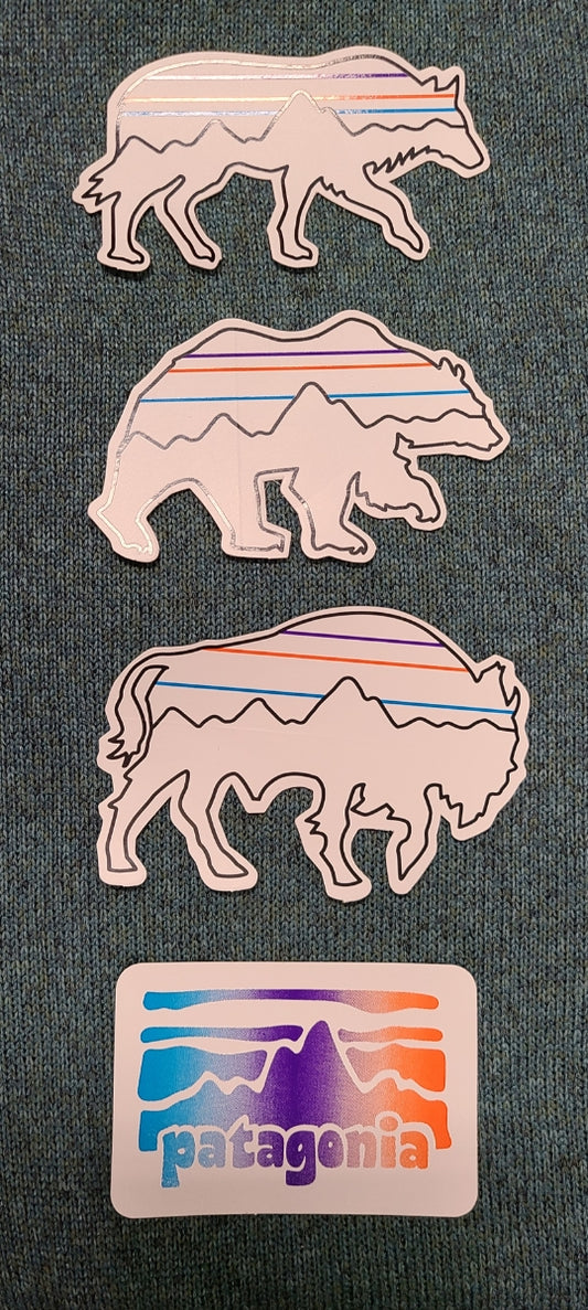 SET OF 4 STICKERS