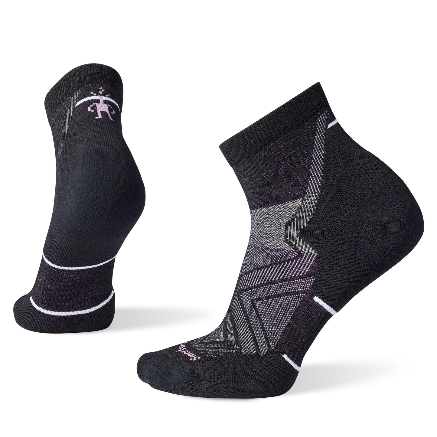 WOMENS RUN TARGETED CUSHION ANKLE SOCKS