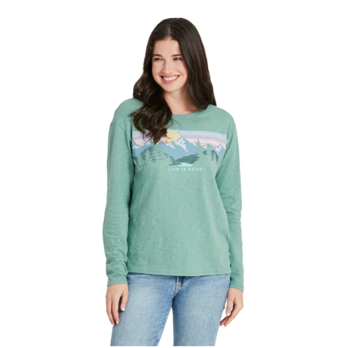 WOMENS LONG SLEEVE TEXTURED SHIRT