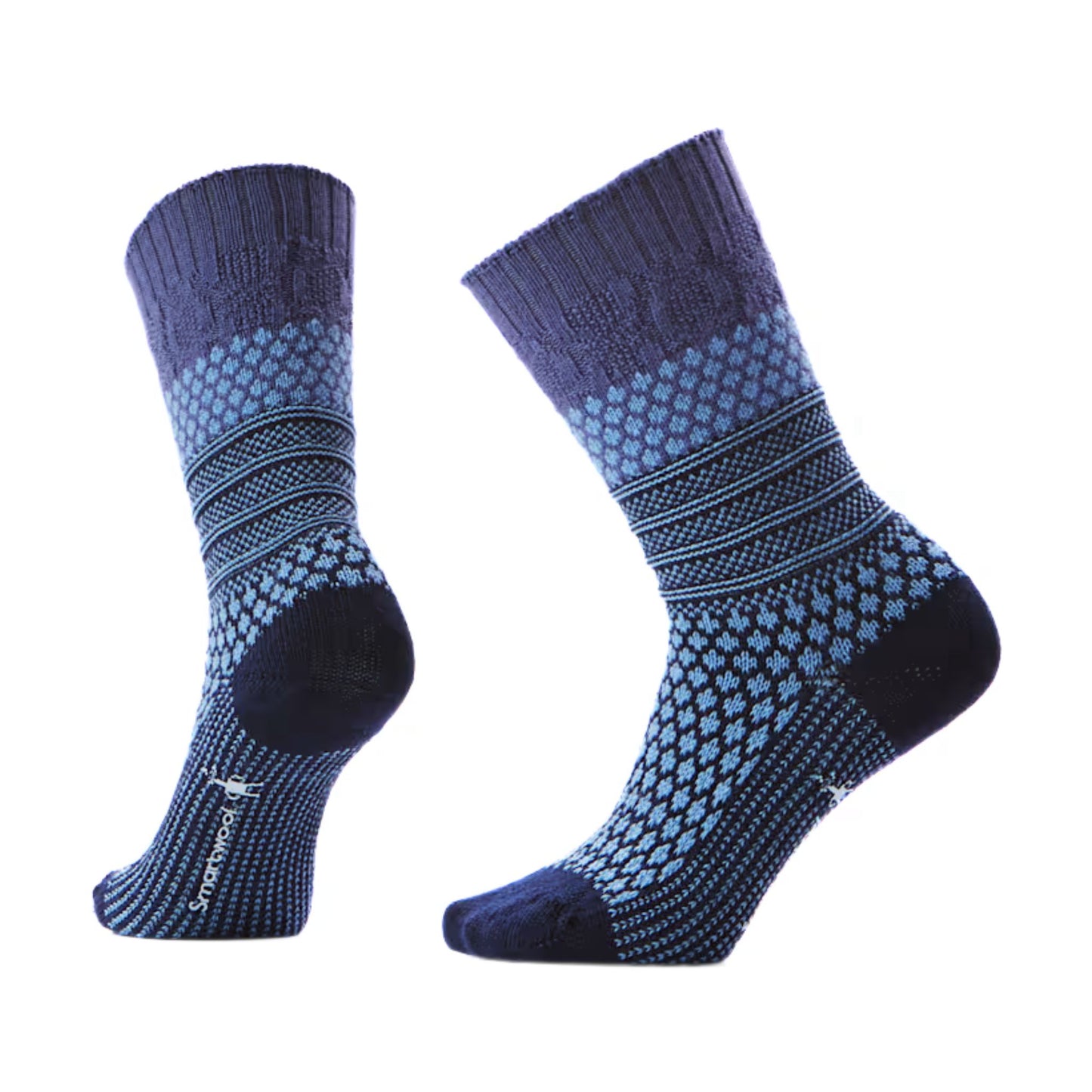 EVERYDAY POPCORN SNOWFLAKE PATTERN FULL CUSHION CREW SOCKS