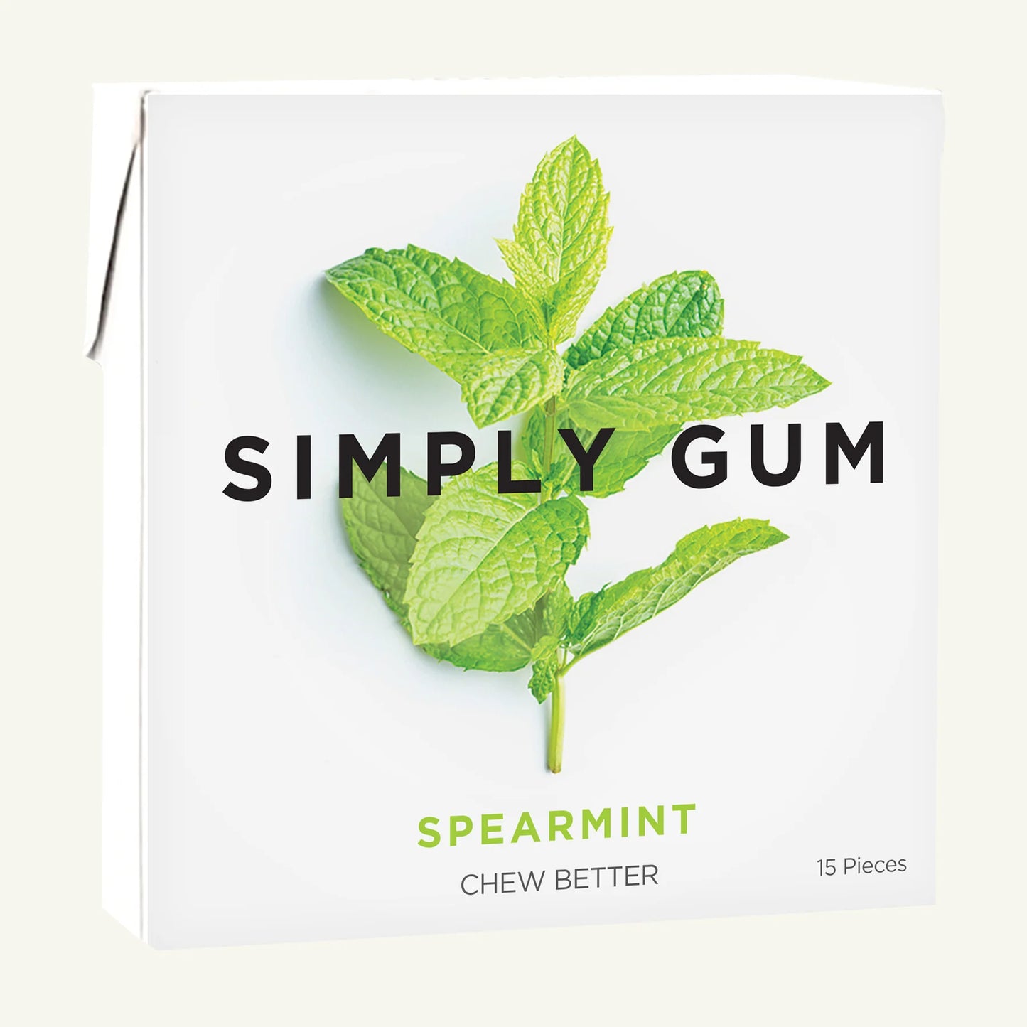 SPEARMINT CHEWING GUM-NATURAL/PLASTIC FREE
