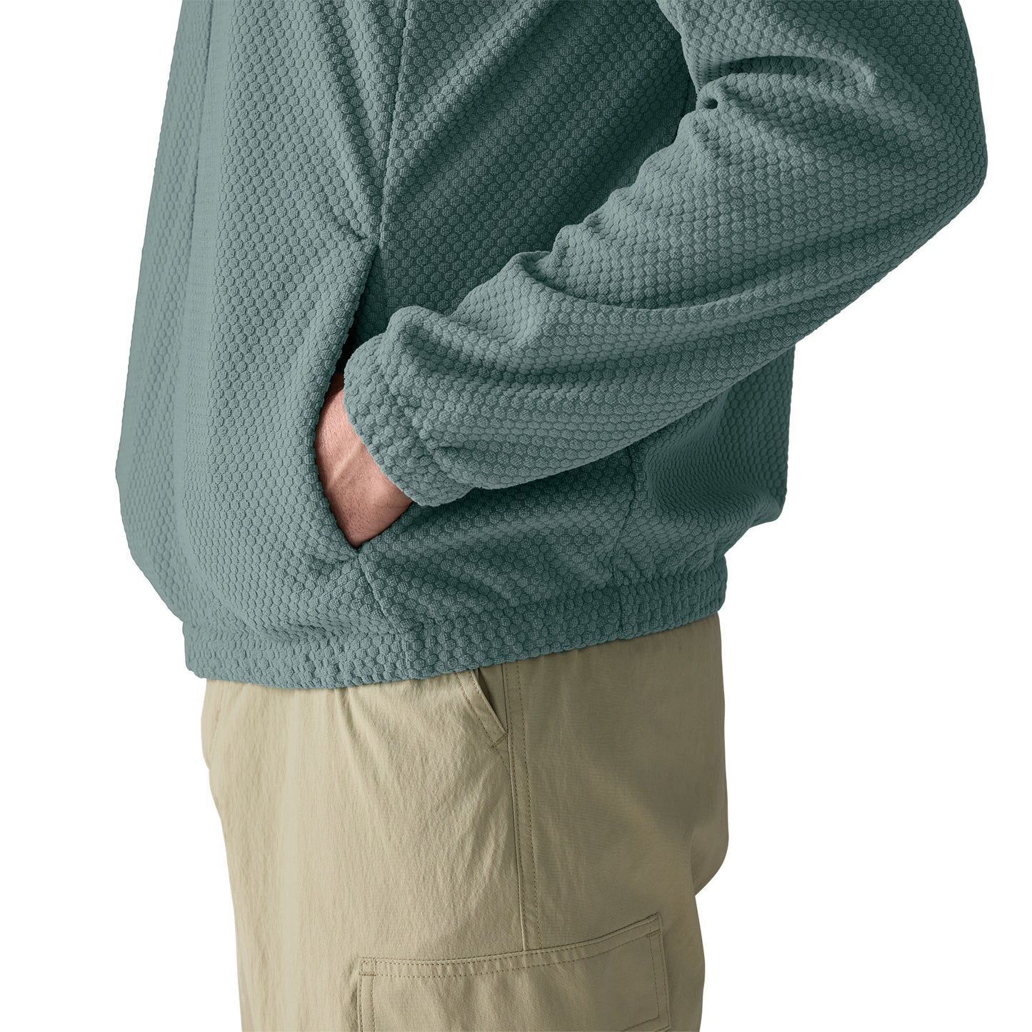 MENS TEXTURED FLEECE JACKET