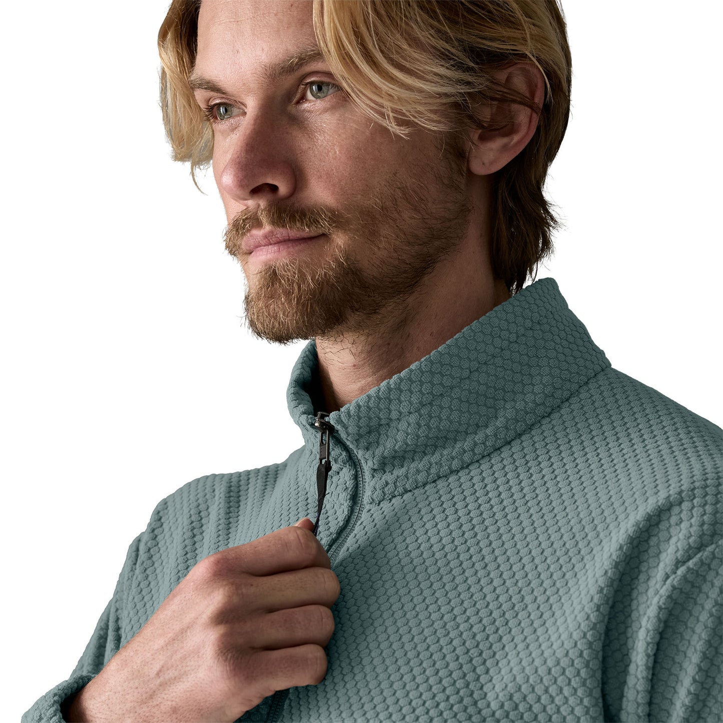 MENS TEXTURED FLEECE JACKET