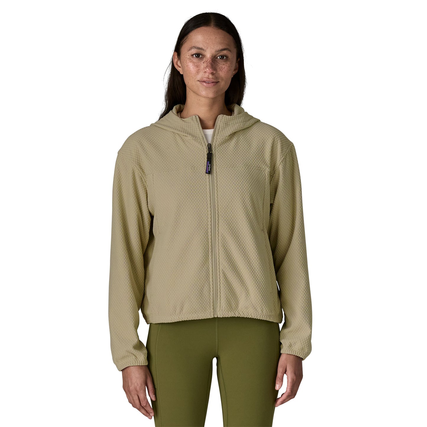 WOMENS TEXTURED FLEECE HOODY